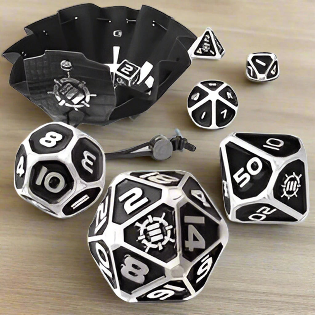 Enhance Tabletop Collector 7pc Metal Dice Set