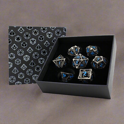 LPG Metal Dice RPG Set Hollow  Dragon