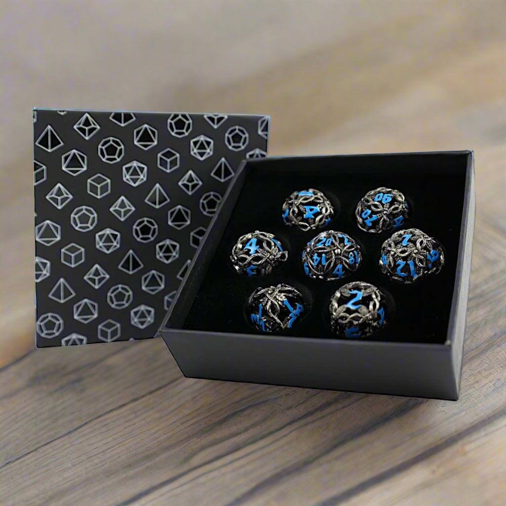 LPG Metal Dice RPG Set Hollow Vines