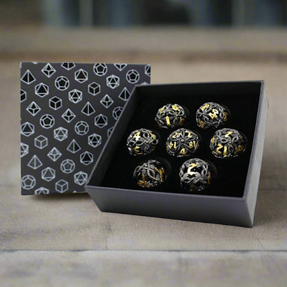 LPG Metal Dice RPG Set Hollow Vines