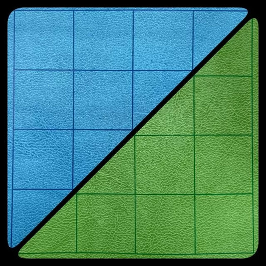 Battlemat 1" Reversible Blue-Green Squares