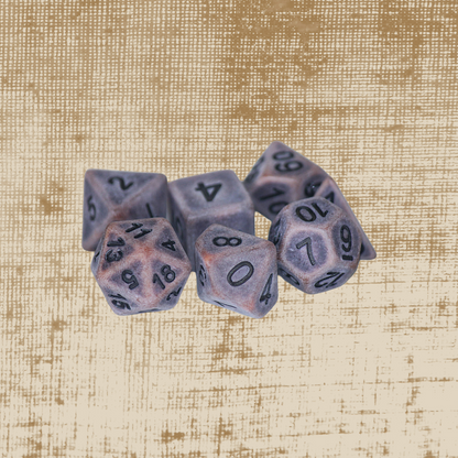 DeckaRolls Antique Resin 7pc Dice Sets