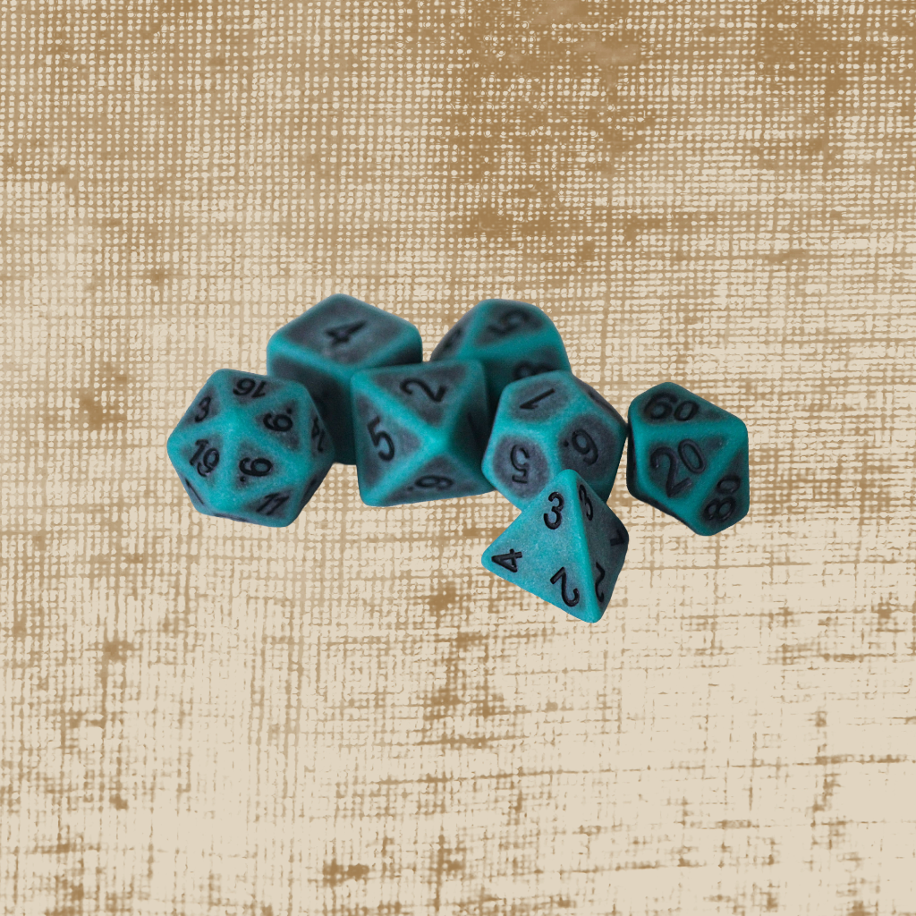 DeckaRolls Antique Resin 7pc Dice Sets