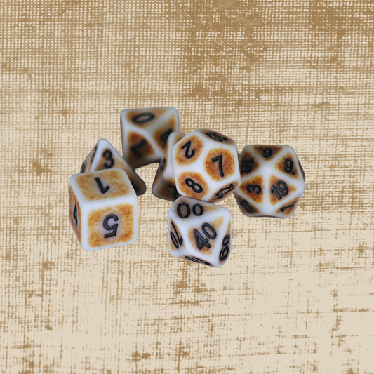 DeckaRolls Antique Resin 7pc Dice Sets