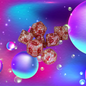 DeckaRolls Colourful Ball Resin 7pc Dice Sets