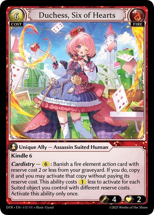 Duchess, Six of Hearts
