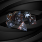 DeckaRolls Solid Colour Sharp Edge 7pc Dice Sets