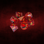 DeckaRolls Bloodshot Eye 7pc Dice Sets