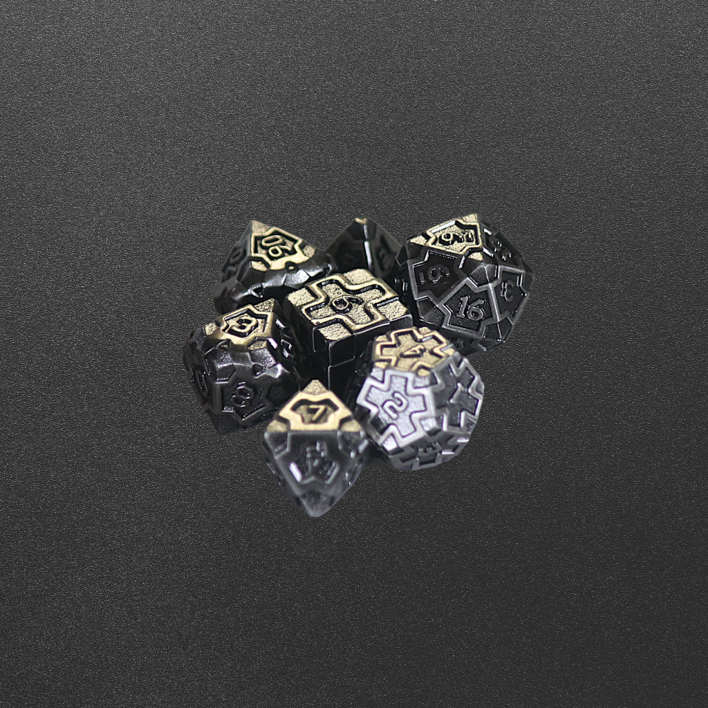 DeckaRolls Metal 7pc Iron Man Dice Sets