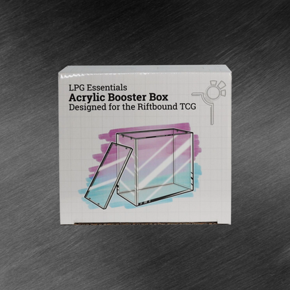 LPG Essentials Acrylic Booster Box DIsplay Cases