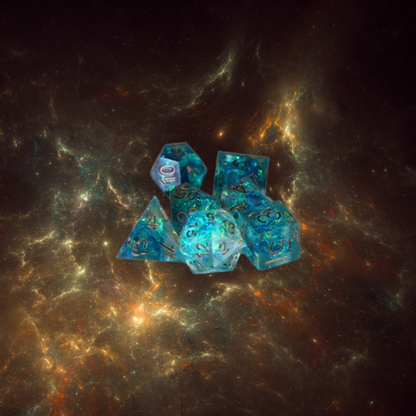 DeckaRolls Resin Nebula 7pc Dice Sets
