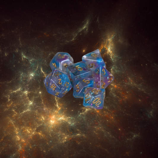 DeckaRolls Resin Nebula 7pc Dice Sets