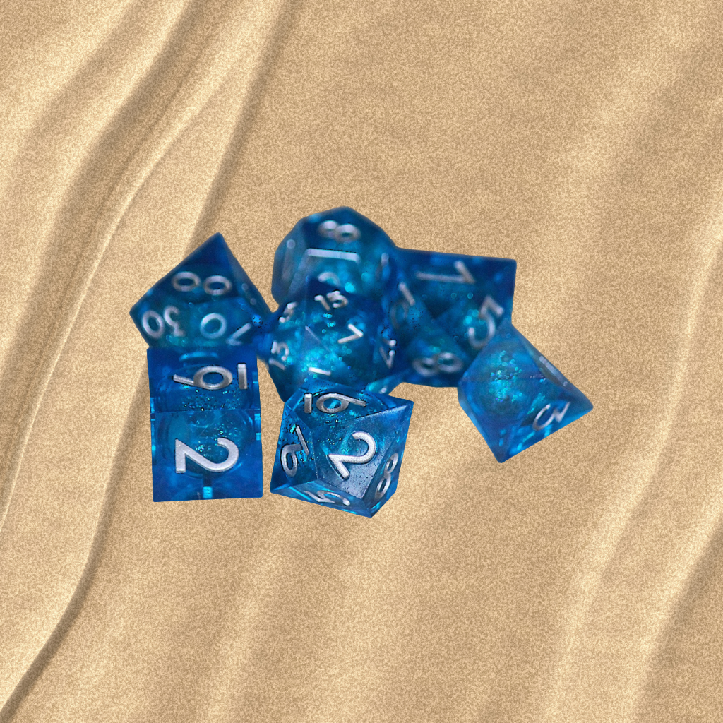 DeckaRolls Quicksand 7pc Dice sets