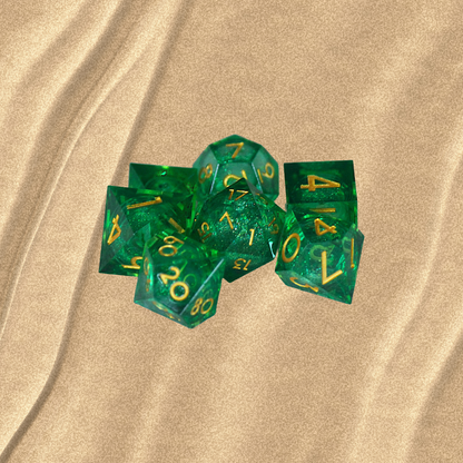 DeckaRolls Quicksand 7pc Dice sets