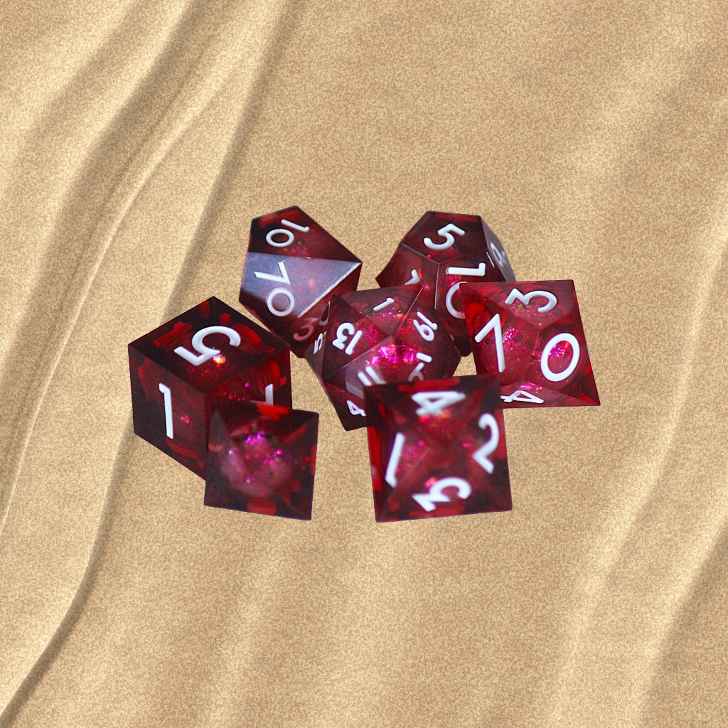 DeckaRolls Quicksand 7pc Dice sets