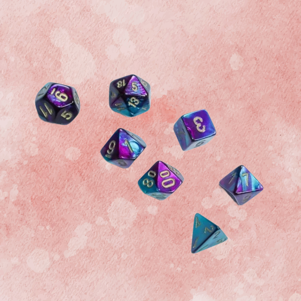 D7-Die Set Dice Mini-Polyhedral