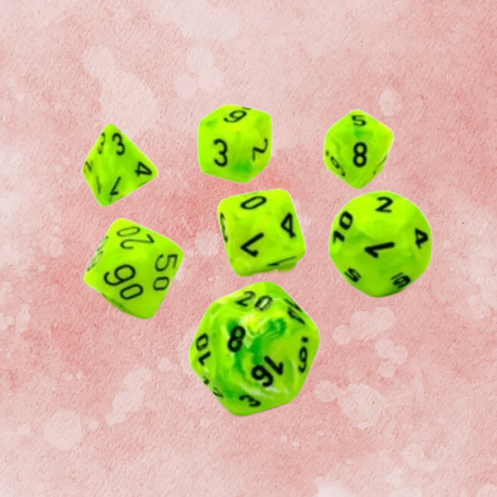 D7-Die Set Dice Mini-Polyhedral