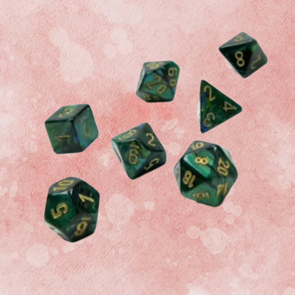 D7-Die Set Dice Mini-Polyhedral