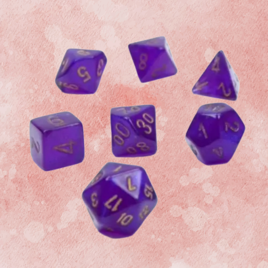 D7-Die Set Dice Mini-Polyhedral