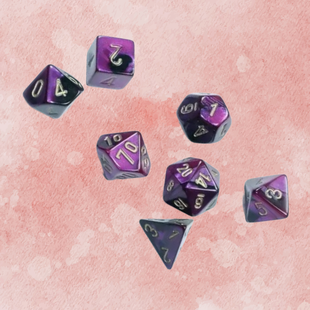D7-Die Set Dice Mini-Polyhedral