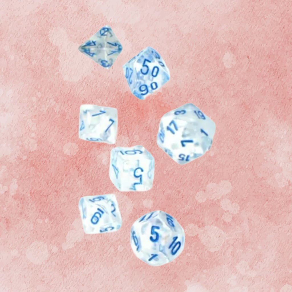 D7-Die Set Dice Mini-Polyhedral