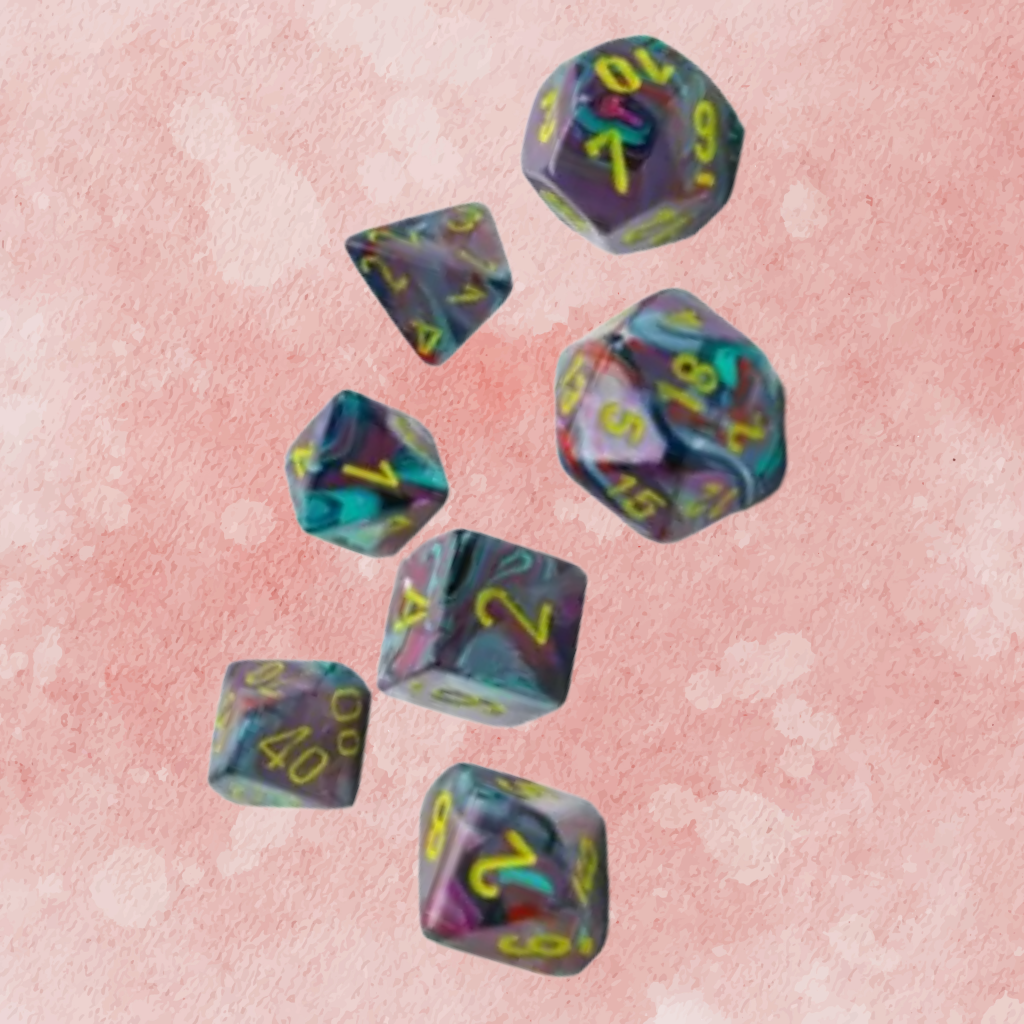 D7-Die Set Dice Mini-Polyhedral