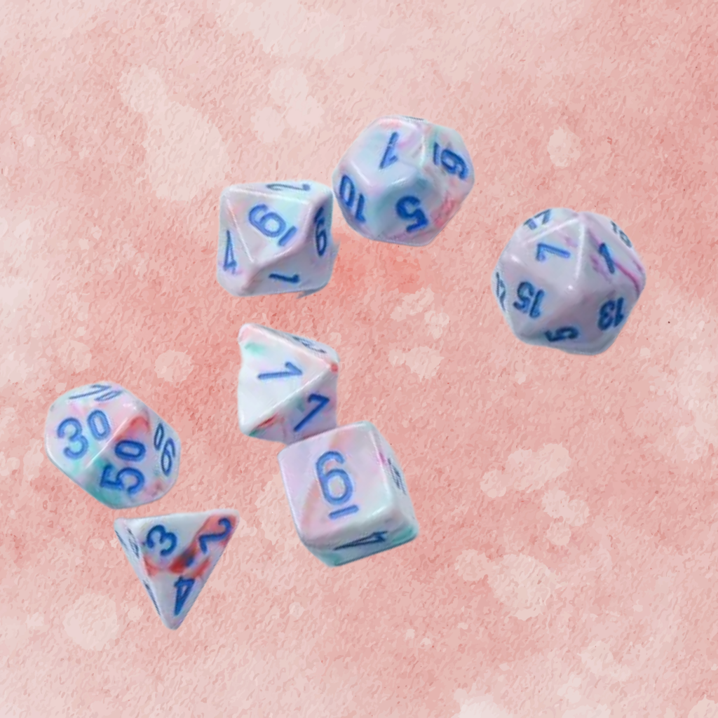 D7-Die Set Dice Mini-Polyhedral