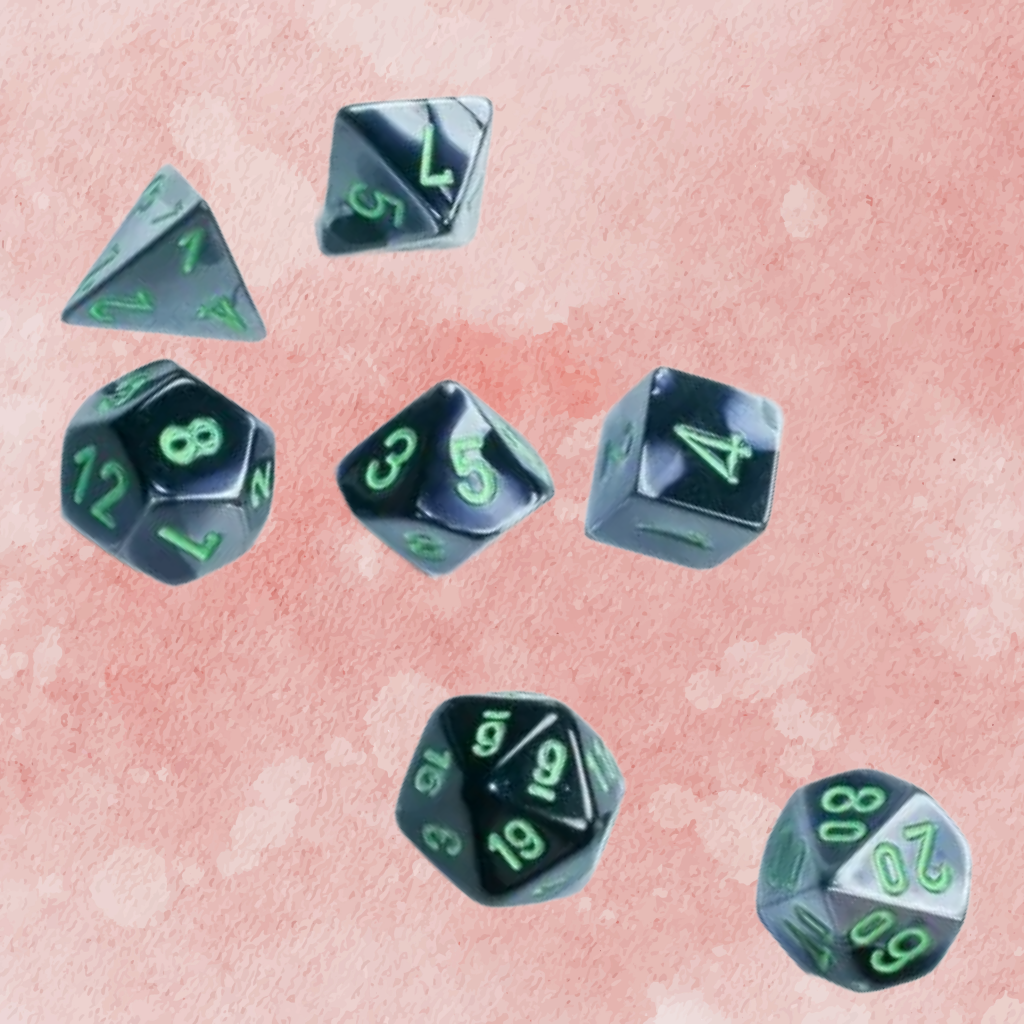D7-Die Set Dice Mini-Polyhedral