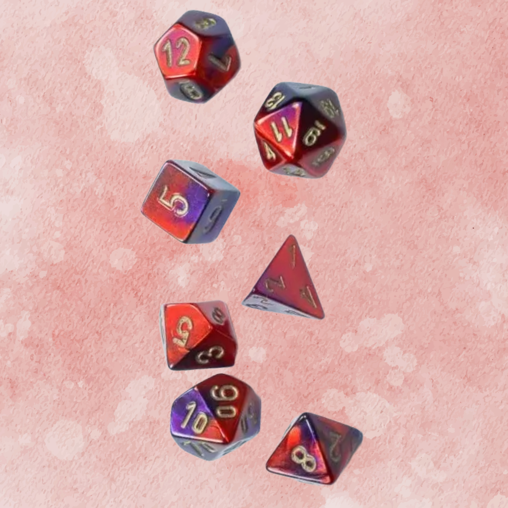 D7-Die Set Dice Mini-Polyhedral