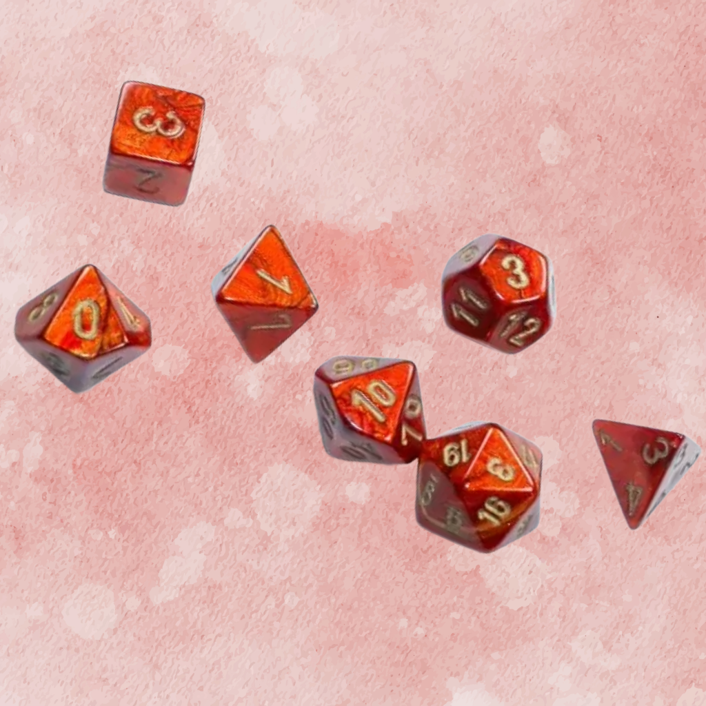 D7-Die Set Dice Mini-Polyhedral