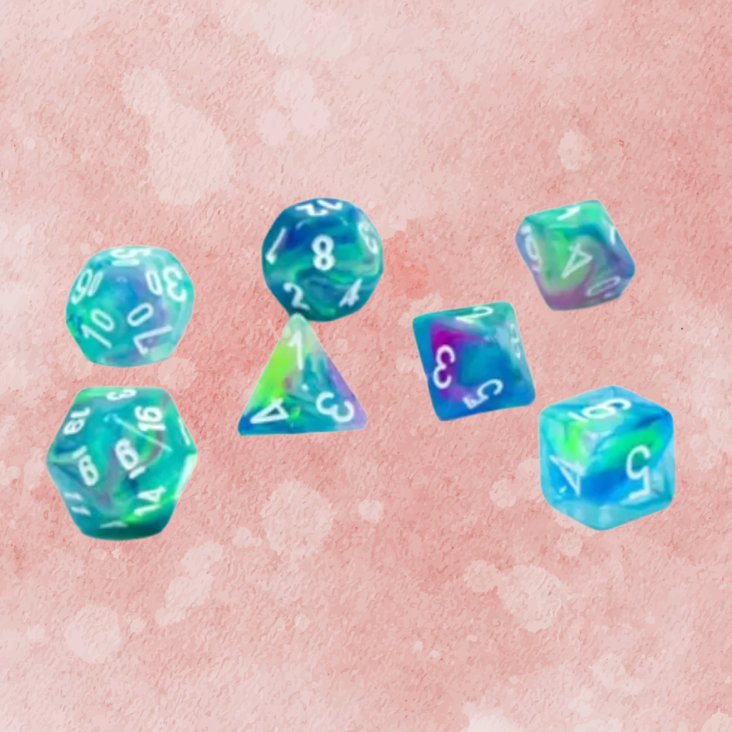 D7-Die Set Dice Mini-Polyhedral