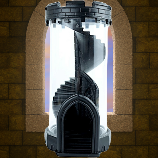 LPG Essentials Seethrough Dice Tower - Black