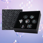 LPG Metal Dice RPG Set Inscripted Bubble