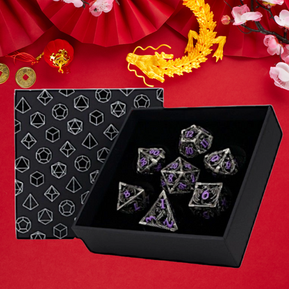 LPG Metal Dice RPG Set Hollow  Dragon