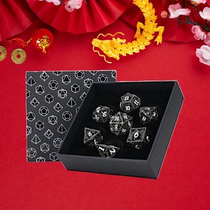 LPG Metal Dice RPG Set Hollow  Dragon