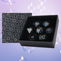 LPG Metal Dice RPG Set Inscripted Bubble