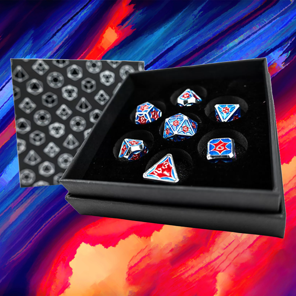 LPG Metal Dice Set Leadlight