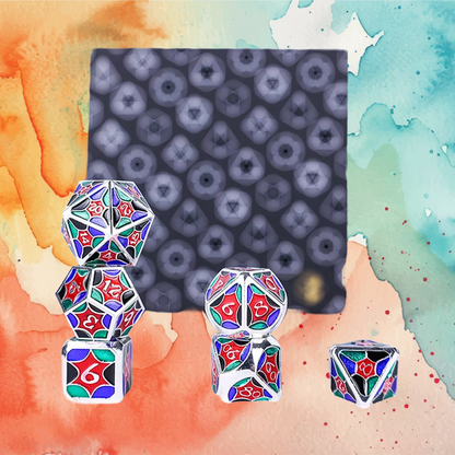 LPG Metal Dice Set Leadlight