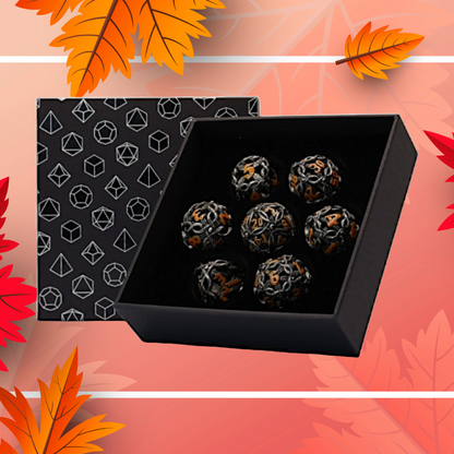 LPG Metal Dice RPG Set Hollow Celtic