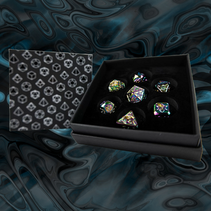 LPG Metal Dice Set Leadlight