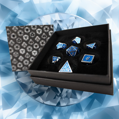 LPG Metal Dice Set Serif