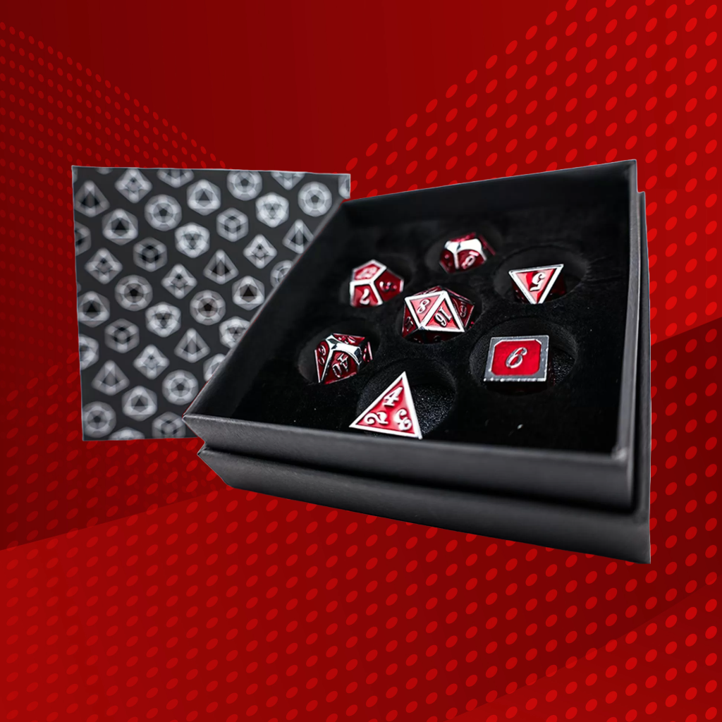 LPG Metal Dice Set Serif