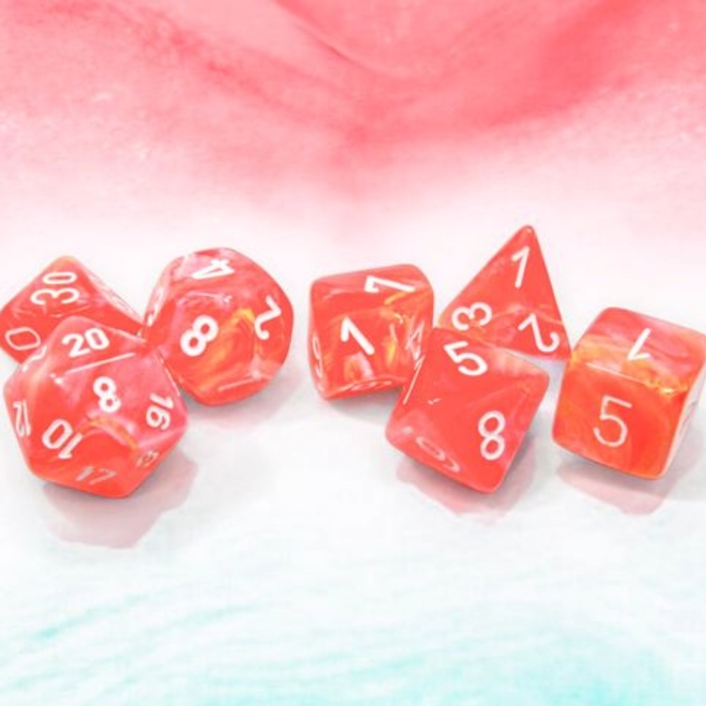 D7-Die Set Dice Festive Polyhedral