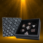 LPG Metal Dice Set Serif