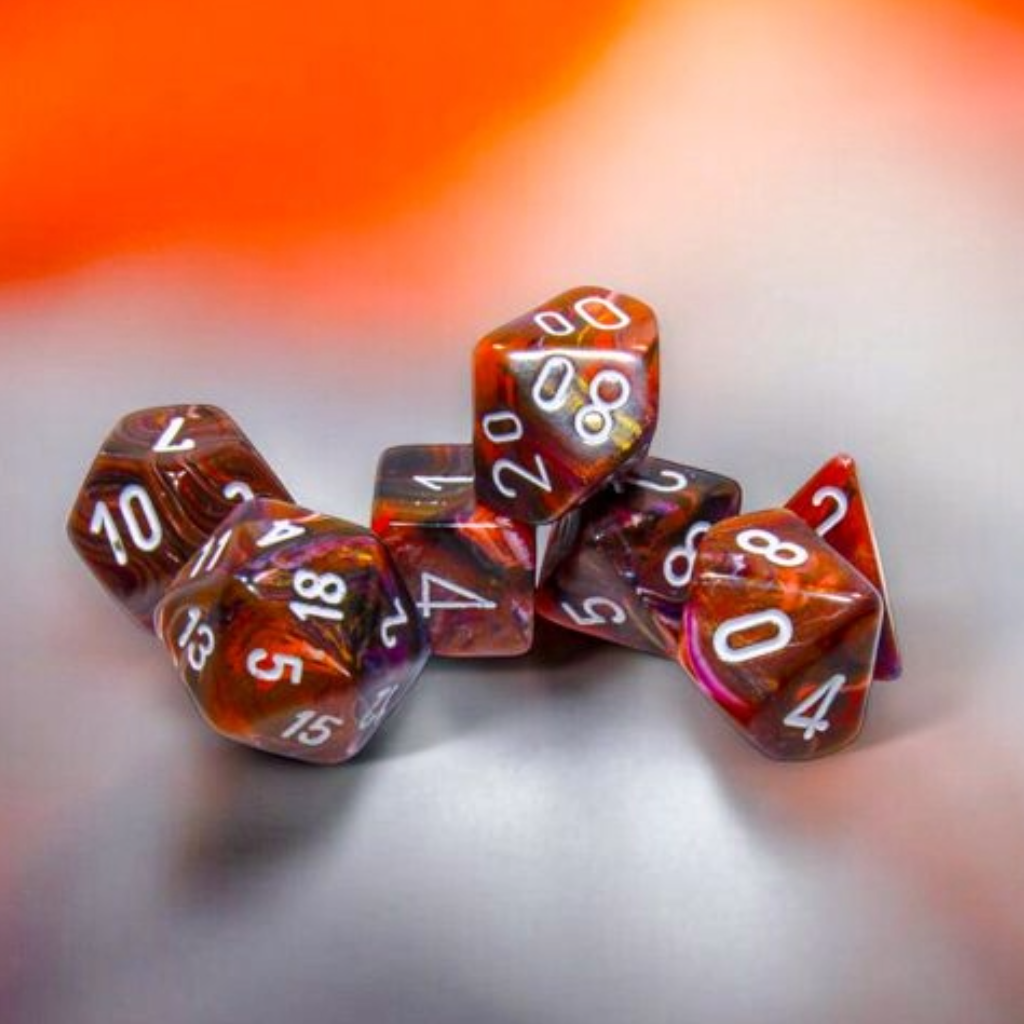 D7-Die Set Dice Festive Polyhedral