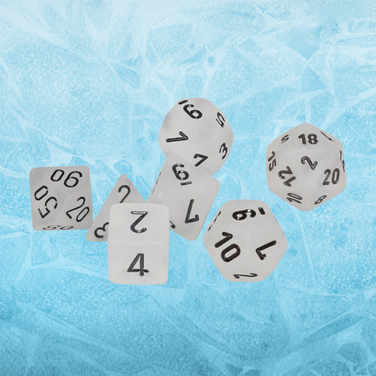 D7-Die Set Dice Polyhedral Frosted