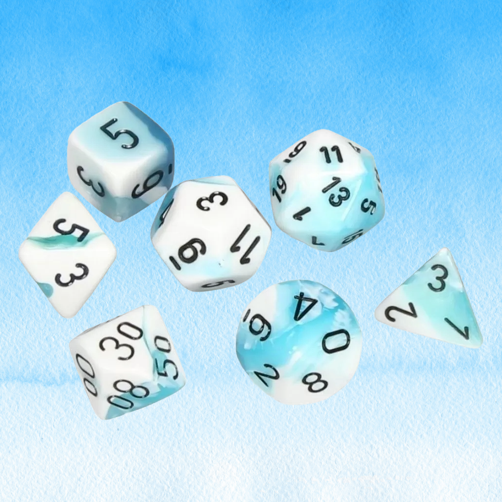 D7-Die Set Dice Gemini Polyhedral