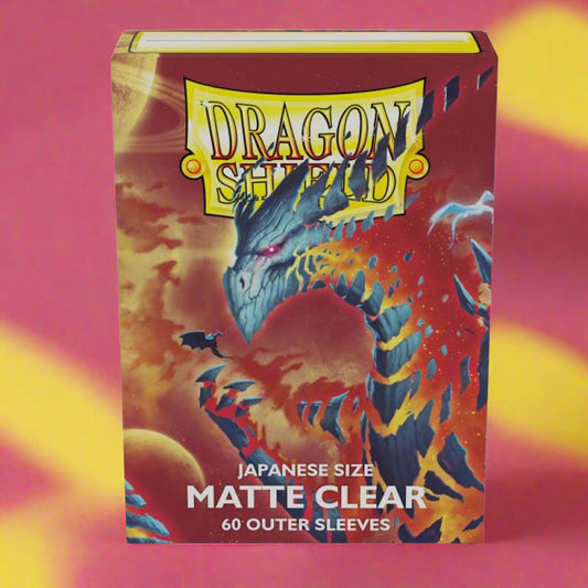 Dragon Shield: Japanese Size Outer Sleeves – Matte – Clear