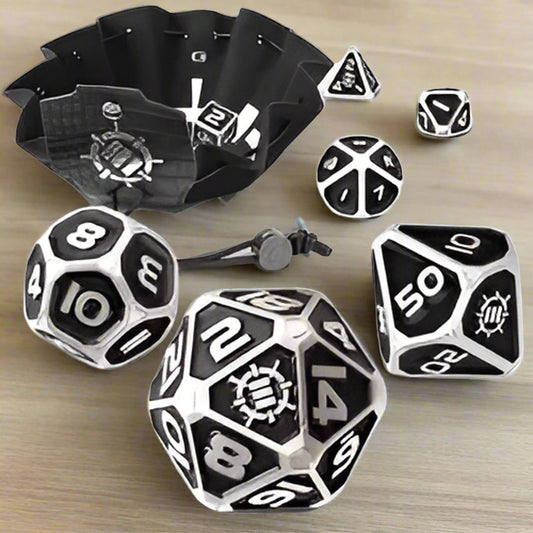 Enhance Tabletop Collector 7pc Metal Dice Set