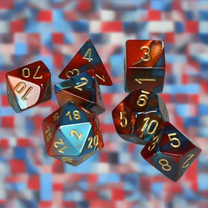 D7-Die Set Dice Gemini Polyhedral